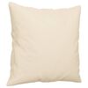 vidaXL Καναπές Διθέσιος Beige 120 εκ. Ύφασμα Μικροϊνών με Μαξιλάρια
