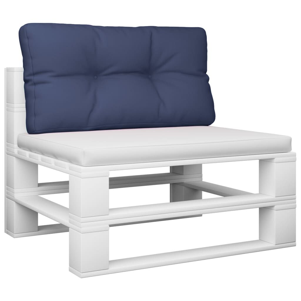 vidaXL Μαξιλάρι Παλέτας Ναυτικό Μπλε 120 x 40 x 12 εκ. Υφασμάτινο