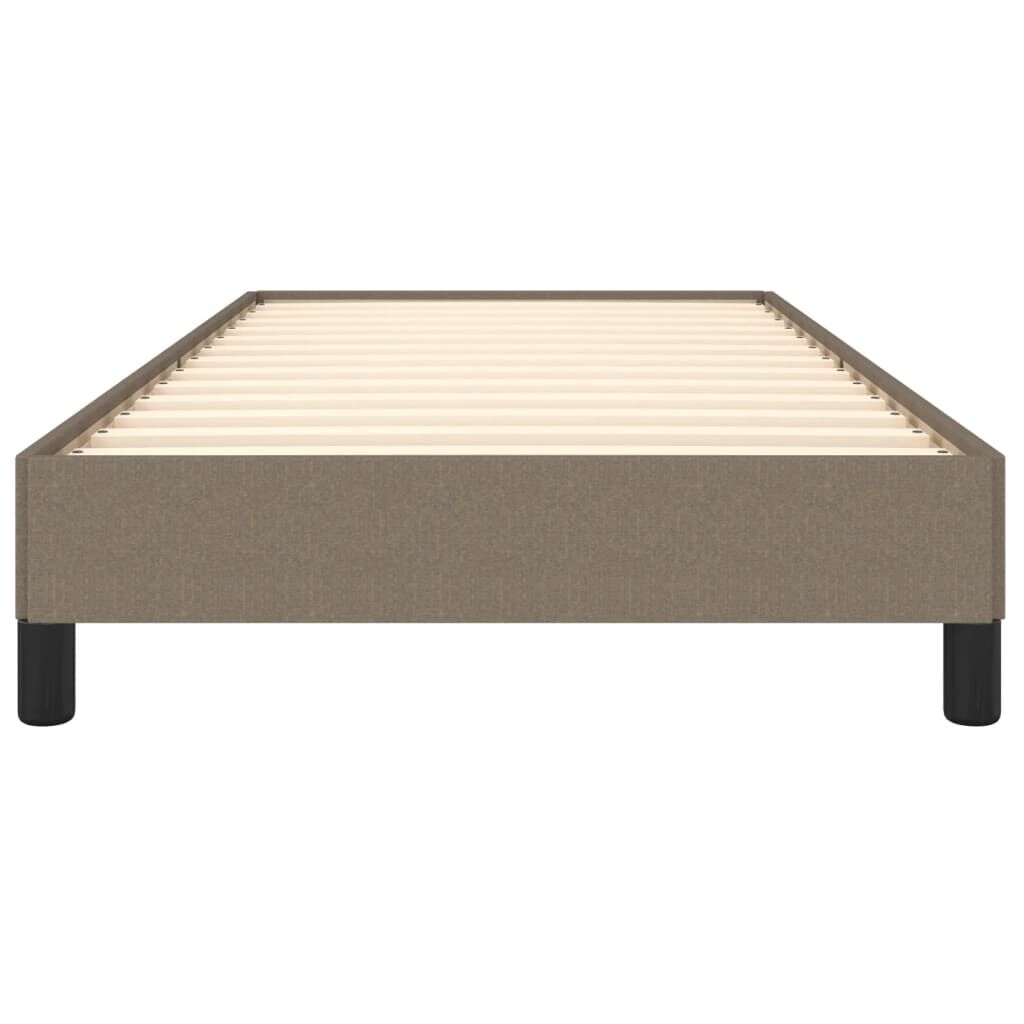 vidaXL Σκελετός Κρεβατιού Χωρίς Στρώμα Taupe 80x200 εκ. Υφασμάτινο