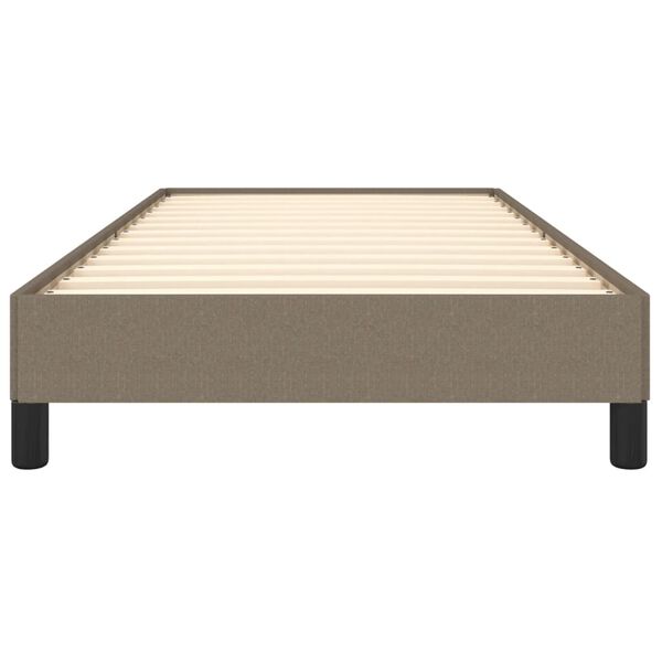 vidaXL Σκελετός Κρεβατιού Χωρίς Στρώμα Taupe 80x200 εκ. Υφασμάτινο