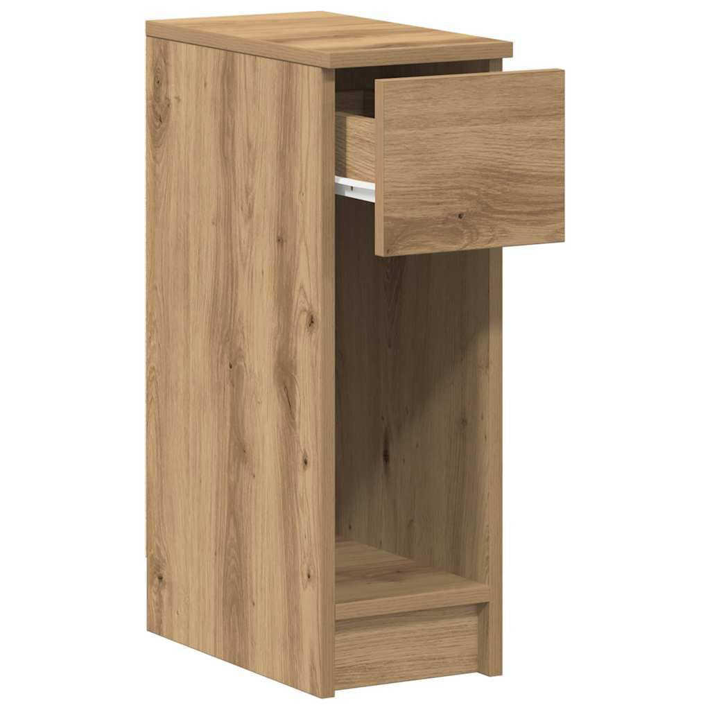 vidaXL Κομοδίνο με συρτάρι Αρτισιανή Δρυς 20x36x60 εκ.