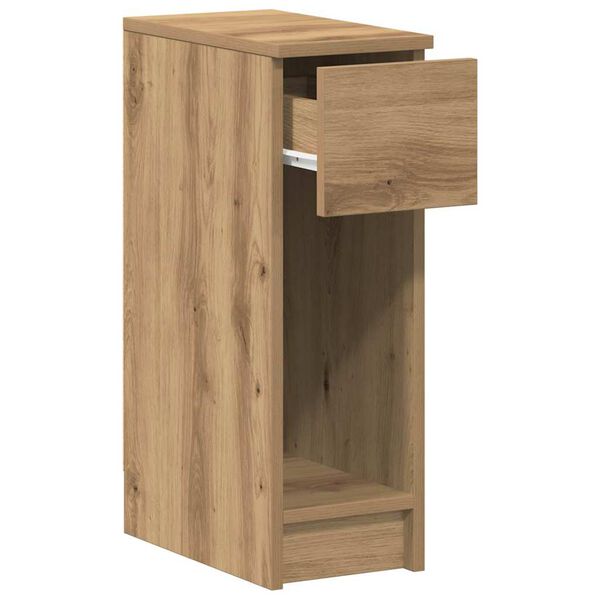 vidaXL Κομοδίνο με συρτάρι Αρτισιανή Δρυς 20x36x60 εκ.
