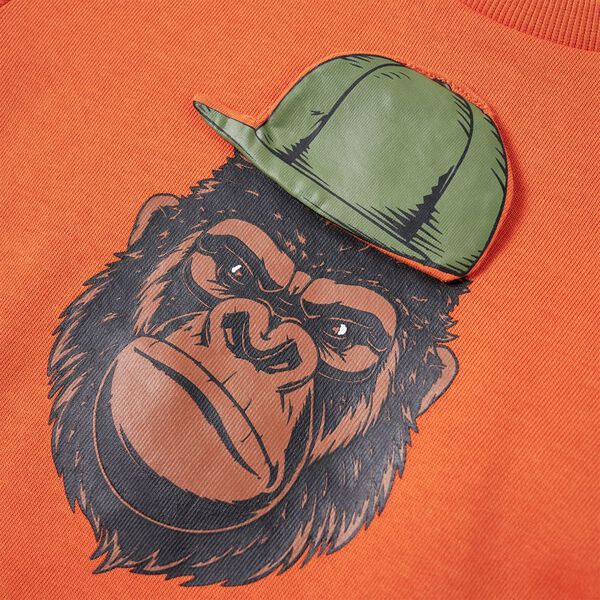 Φούτερ Παιδικό Σκούρο Πορτοκαλί 104