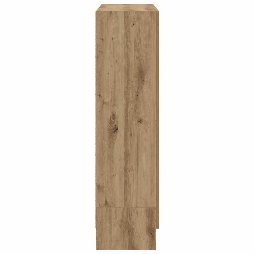 vidaXL Βιβλιοθήκη Artisan Δρυς 82,5x30,5x115 εκ. Επεξεργασμένο Ξύλο