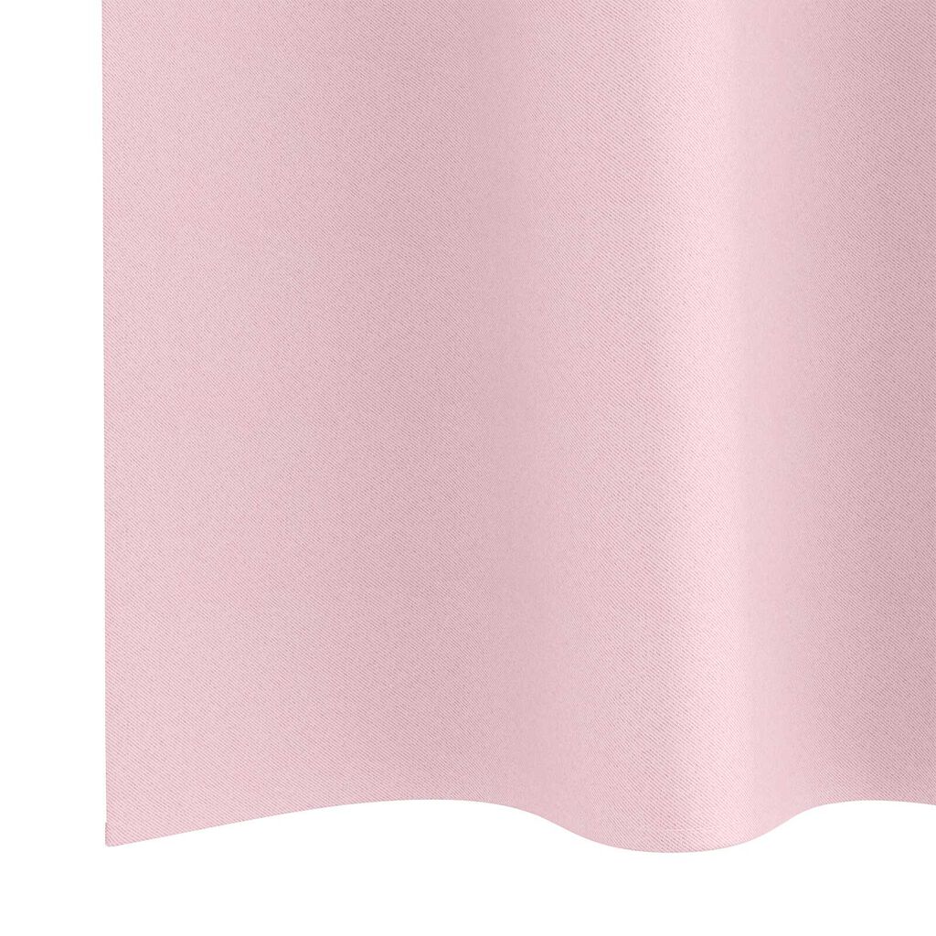 vidaXL Κουρτίνες 2 pcs Μωρουδίστικο Ροζ 140 x 140 cm Πολυεστέρας