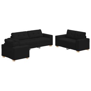 vidaXL &Kappa;&alpha;&nu;&alpha;&pi;έ&sigmaf; 3 pcs &Mu;&alpha;ύ&rho;&omicron; 221 x 80 x 80 &epsilon;&kappa; Ύ&phi;&alpha;&sigma;&mu;&alpha; &mu;&epsilon;ί&gamma;&mu;&alpha;&tau;&omicron;&sigmaf; &lambda;&iota;&nu;ώ&nu;