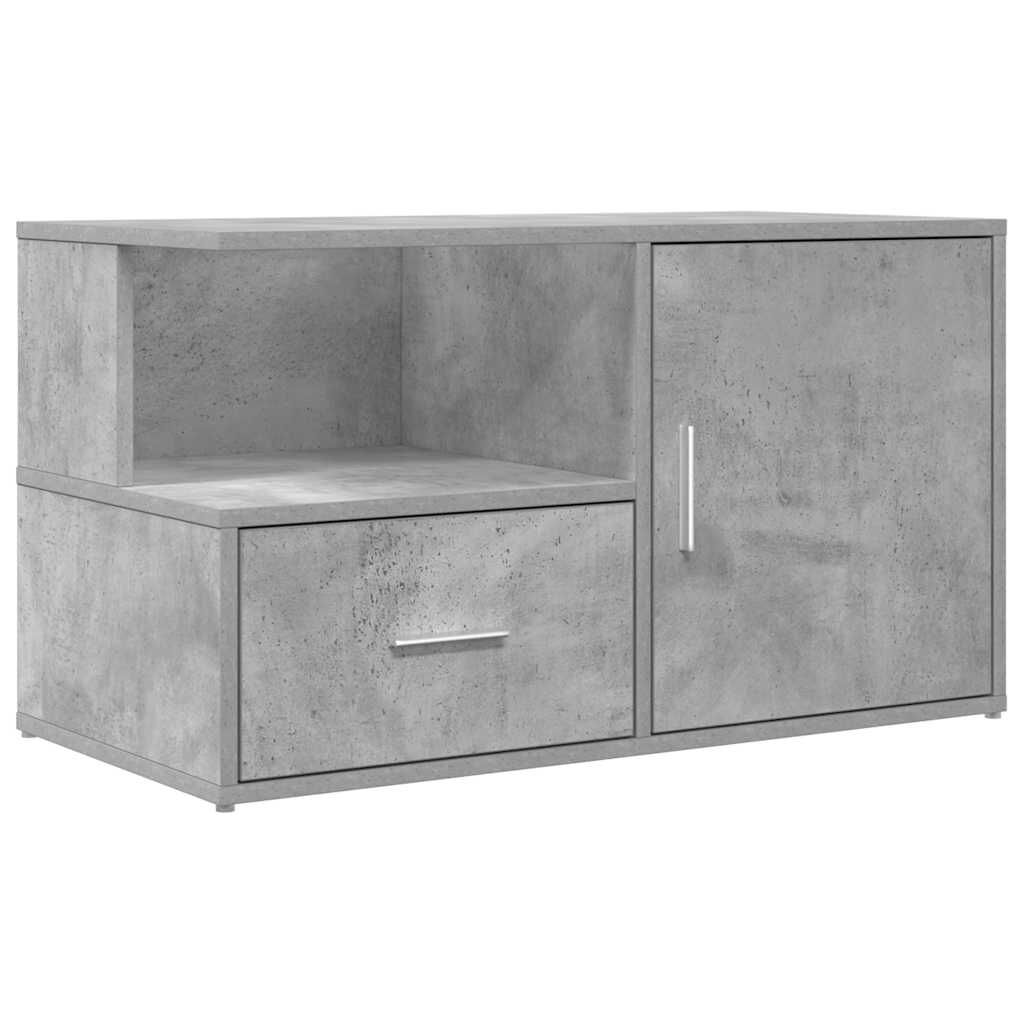 vidaXL Ντουλάπι Γωνιακό Γκρι Σκυροδέματος 200x40x45εκ. από Επεξ. Ξύλο
