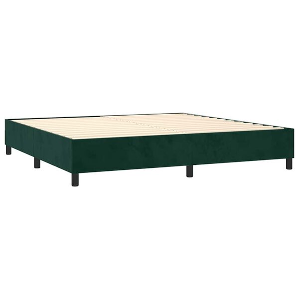 vidaXL &Kappa;&rho;&epsilon;&beta;ά&tau;&iota; Boxspring &mu;&epsilon; &Sigma;&tau;&rho;ώ&mu;&alpha; &Sigma;&kappa;&omicron;ύ&rho;&omicron; &Pi;&rho;ά&sigma;&iota;&nu;&omicron; 200x200&epsilon;&kappa;. &Beta;&epsilon;&lambda;&omicron;ύ&delta;&iota;&nu;&omicron;
