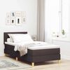 vidaXL Κρεβάτι box spring με στρώμα με στρώμα Σκούρο καφέ Σκούρο καφέ