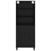 vidaXL Highboard &Mu;&alpha;ύ&rho;&eta; &Omicron;&xi;&upsilon;ά 69,5 x 34 x 180 &epsilon;&kappa;. &Epsilon;&pi;&epsilon;&xi;&epsilon;&rho;&gamma;&alpha;&sigma;&mu;έ&nu;&omicron; &xi;ύ&lambda;&omicron;