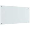 vidaXL Πίσω Πάνελ Κουζίνας Λευκό 100 x 50 cm σκληρυμένο γυαλί