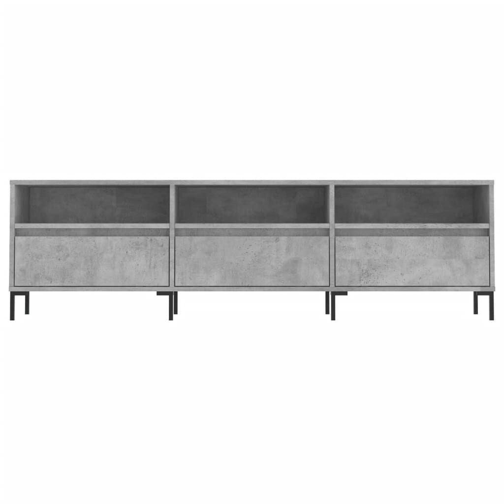 vidaXL Έπιπλο Τηλεόρασης Γκρι Σκυρ. 150x30x44,5 εκ. Επεξ. Ξύλο