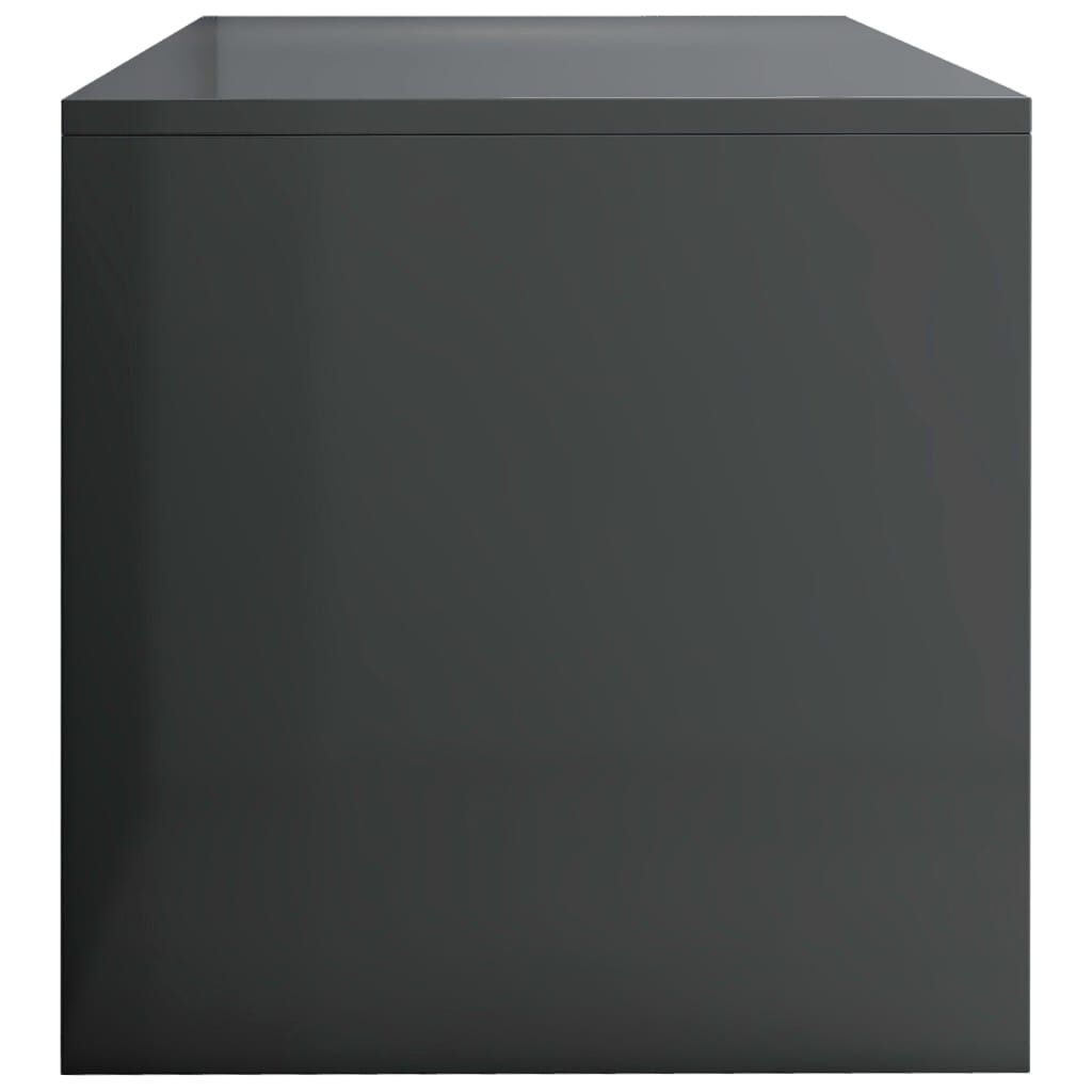 vidaXL Έπιπλο Τηλεόρασης Γυαλιστερό Γκρι 120 x 40 x 40 εκ. Επεξ. Ξύλο