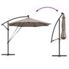 vidaXL Ομπρέλα Cantilever Banana Taupe 294 x 294 x 248 cm