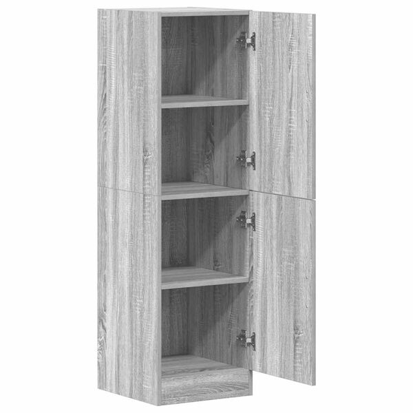 vidaXL Ντουλάπι Κουζίνας Γκρι sonoma 38x41,5x131,5 εκ. Επεξεργ. Ξύλο
