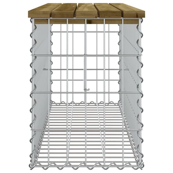 vidaXL Παγκάκι Κήπου Συρματοκιβώτιο 103x31,5x42 εκ. Εμποτ. Ξύλο Πεύκου
