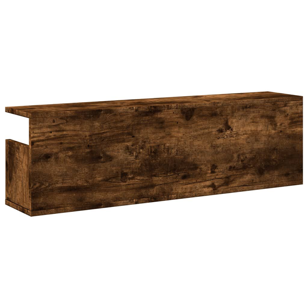 vidaXL Ντουλάπι Τοίχου Καπνιστή Δρυς 100x20x30 εκ. Επεξεργασμένο Ξύλο