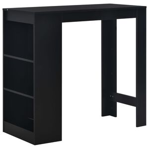 vidaXL &Tau;&rho;&alpha;&pi;έ&zeta;&iota; &Mu;&pi;&alpha;&rho; &mu;&epsilon; &Rho;ά&phi;&iota;&alpha; &Mu;&alpha;ύ&rho;&omicron; 110 x 50 x 103 &epsilon;&kappa;.