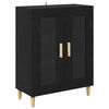 vidaXL Highboard &Mu;&alpha;ύ&rho;&eta; &Omicron;&xi;&upsilon;ά 69,5 x 34 x 180 &epsilon;&kappa;. &Epsilon;&pi;&epsilon;&xi;&epsilon;&rho;&gamma;&alpha;&sigma;&mu;έ&nu;&omicron; &xi;ύ&lambda;&omicron;