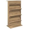 vidaXL &Rho;ά&phi;&iota; &Pi;&epsilon;&rho;&iota;&omicron;&delta;&iota;&kappa;ώ&nu; &mu;&epsilon; &rho;ά&phi;&iota; Artisan Oak 70 x 41 x 126 &epsilon;&kappa;.