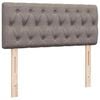 vidaXL Οθωμανικό κρεβάτι με στρώμα Taupe 120x190 cm Ύφασμα