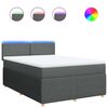 vidaXL &Kappa;&rho;&epsilon;&beta;ά&tau;&iota; Boxspring &mu;&epsilon; &Sigma;&tau;&rho;ώ&mu;&alpha; &Sigma;&kappa;&omicron;ύ&rho;&omicron; &Gamma;&kappa;&rho;&iota; 140x190 &epsilon;&kappa;. &Upsilon;&phi;&alpha;&sigma;&mu;ά&tau;&iota;&nu;&omicron;