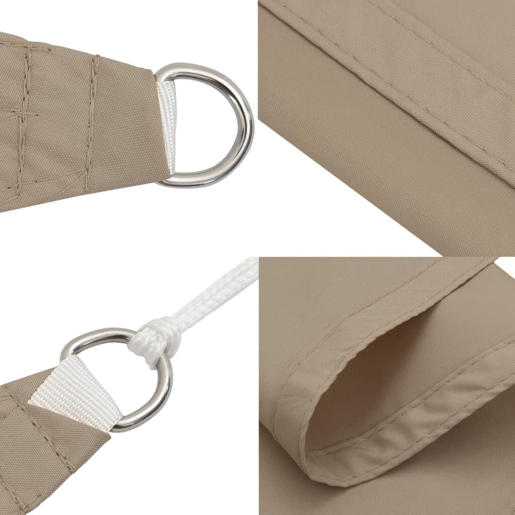 vidaXL Πανί Σκίασης Ορθογώνιο Taupe 5 x 8 μ. από Ύφασμα Oxford