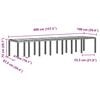 vidaXL Σέτ φαγητού για κήπο 15 pcs Καφέ Rattan Polt