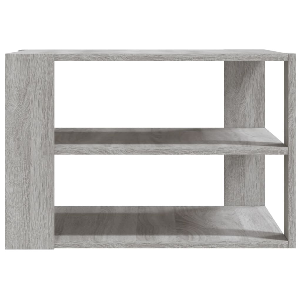 vidaXL Τραπεζάκι Σαλονιού Γκρι Sonoma59,5x59,5x40εκ.Επεξεργασμένο Ξύλο