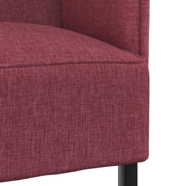 vidaXL Καναπές Υψηλού Πίσω Μπορντό 109x56x121 cm Υφάσματος