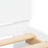 vidaXL Πλαίσιο Κρεβατιού με Κεφαλάρι/LED Λευκό 120x190 εκ.