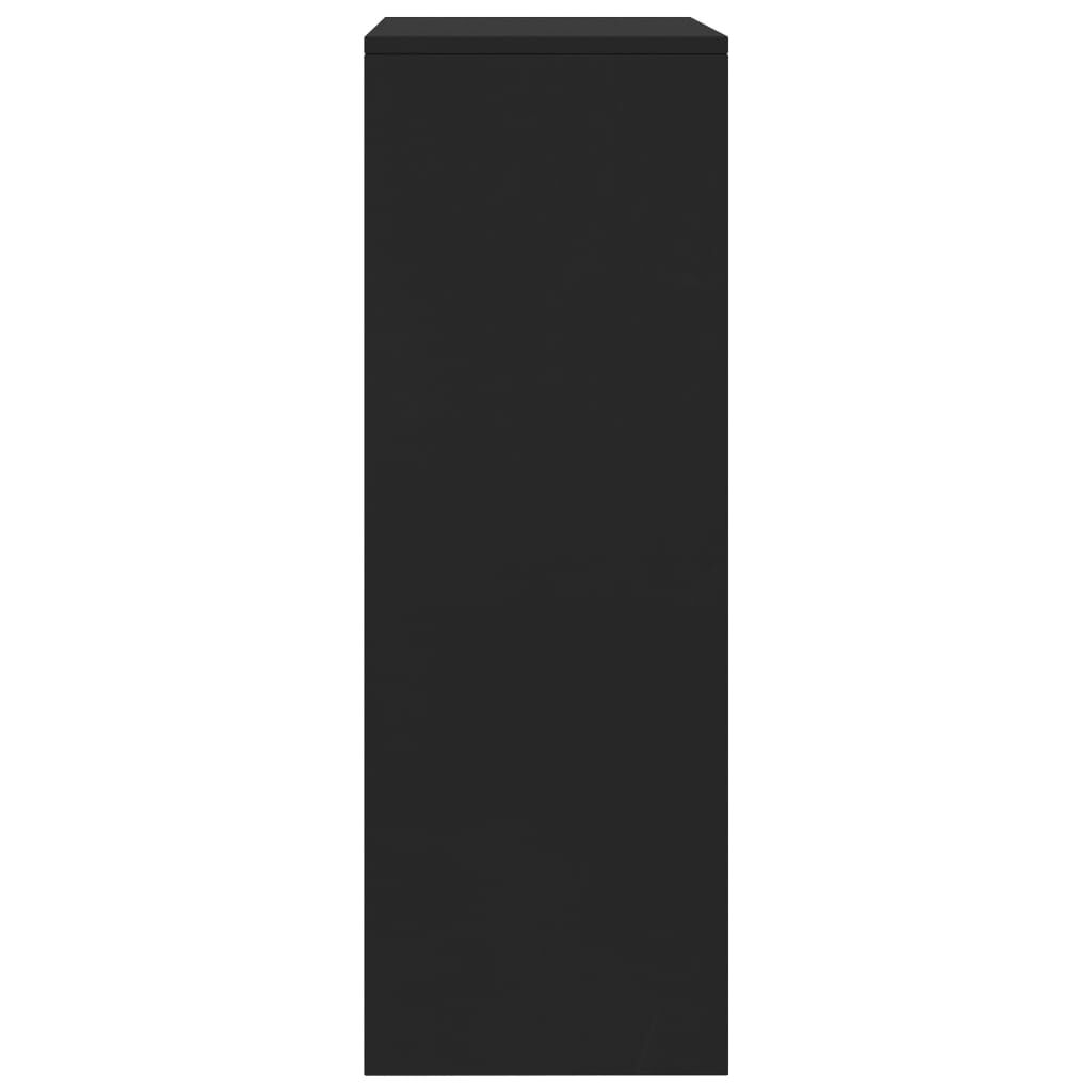 vidaXL Συρταριέρα με 6 Συρτάρια Μαύρη 50 x 34 x 96 εκ. από Επεξ. Ξύλο