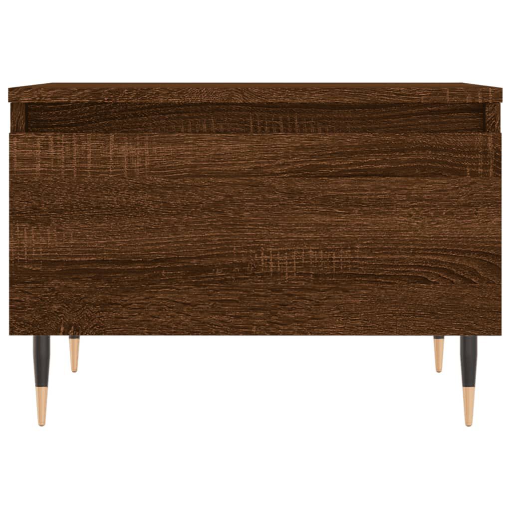 vidaXL Τραπεζάκι Σαλονιού Καφέ Δρυς 50x46x35 εκ. Επεξεργασμένο Ξύλο