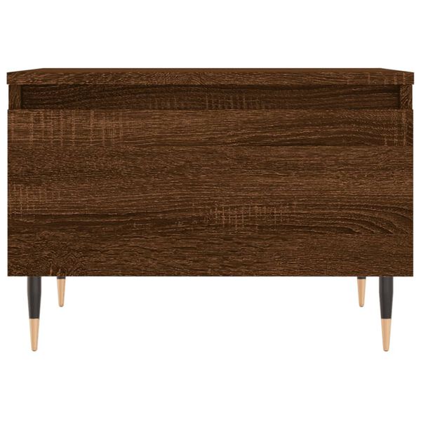 vidaXL Τραπεζάκι Σαλονιού Καφέ Δρυς 50x46x35 εκ. Επεξεργασμένο Ξύλο