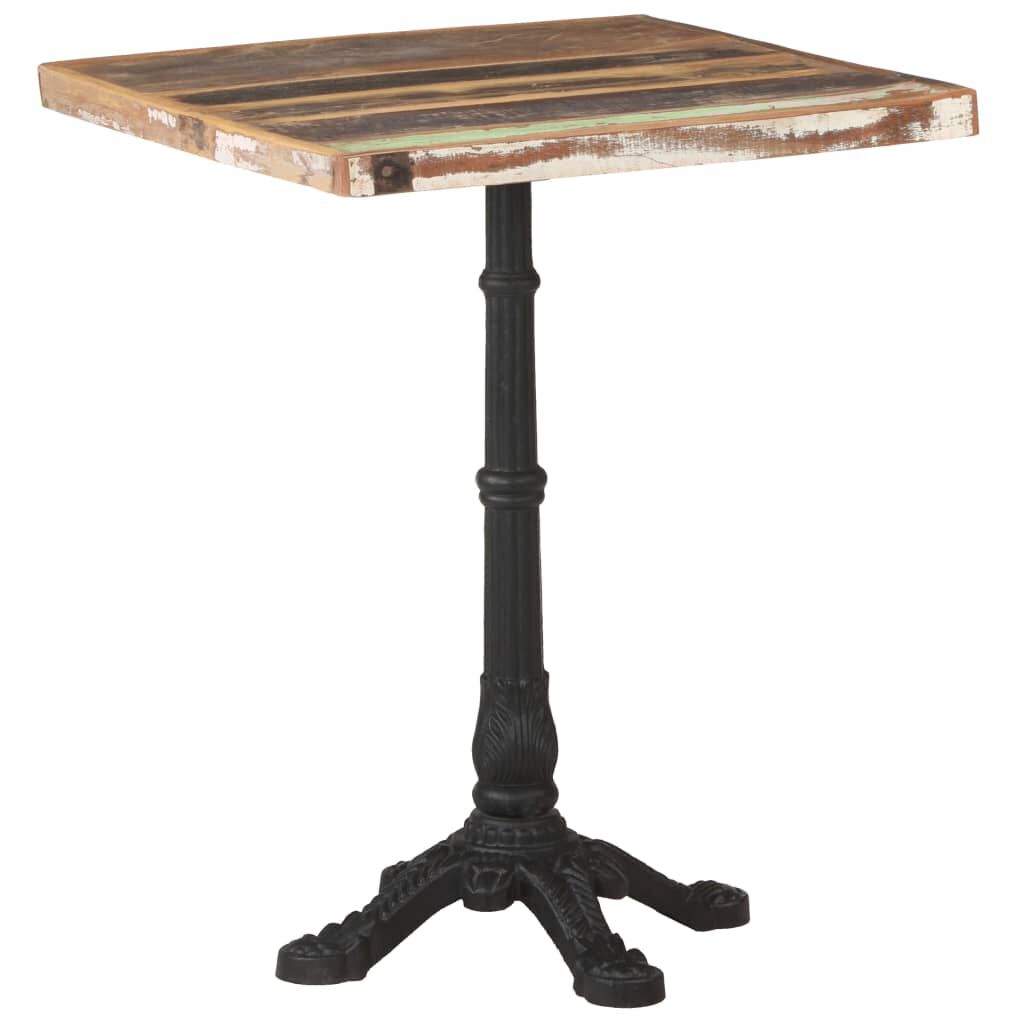 vidaXL Τραπέζι Bistro 60 x 60 x 76 εκ. Μασίφ Ανακυκλωμένο Ξύλο