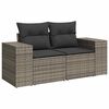 vidaXL Σετ Καναπέ Κήπου με μαξιλάρι 8 pcs Γκρι 90 x 55 x 71 cm