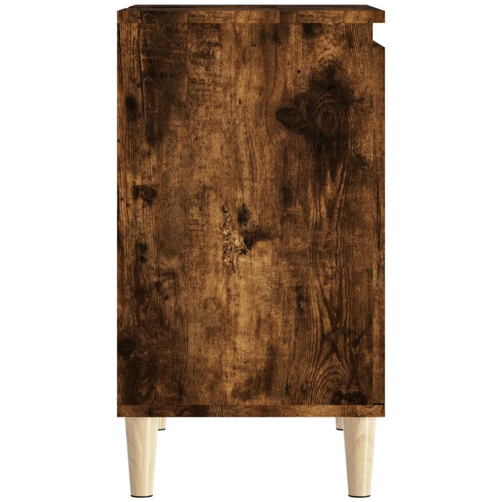 vidaXL Ντουλάπι Νιπτήρα Καπνιστή Δρυς 58x33x60 εκ. Επεξεργ. Ξύλο