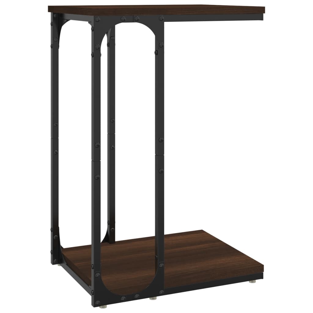 vidaXL Βοηθητικό Τραπέζι Καφέ Δρυς 40 x 30 x 60 εκ. Επεξεργασμένο Ξύλο