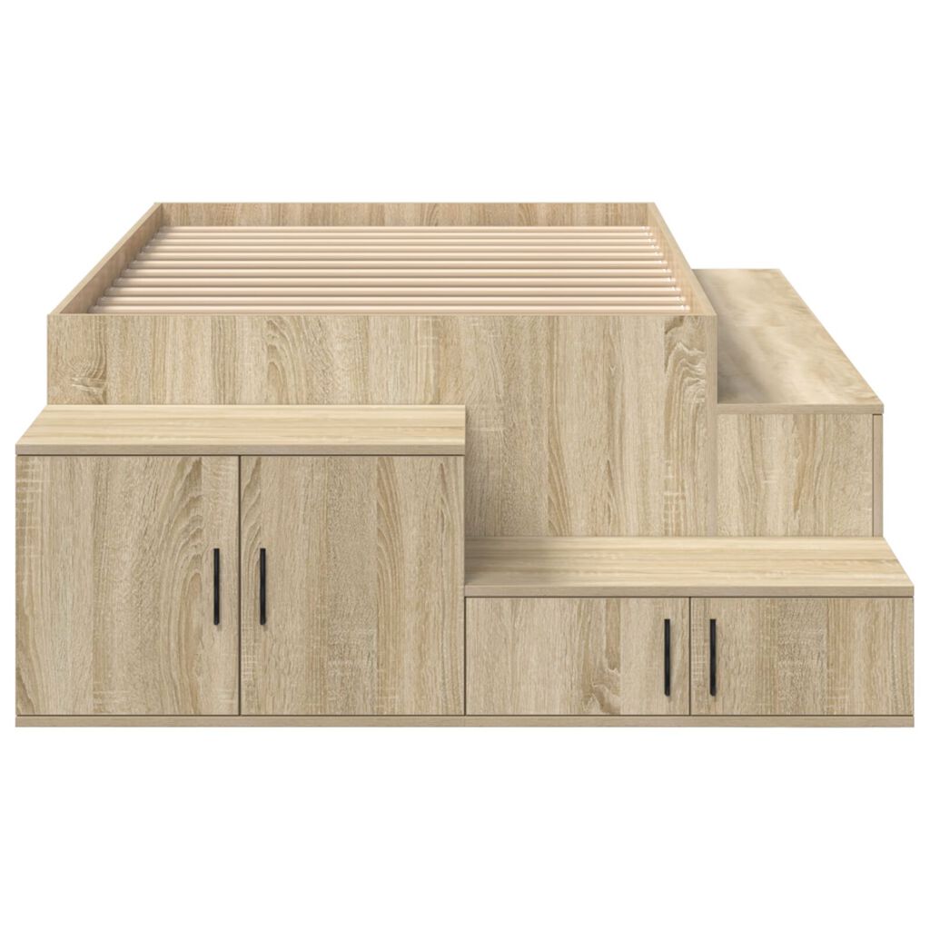 vidaXL κρεβάτι αποθήκευσης από Sonoma Oak 90x190 εκ