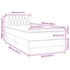 vidaXL &Kappa;&rho;&epsilon;&beta;ά&tau;&iota; Boxspring &mu;&epsilon; &Sigma;&tau;&rho;ώ&mu;&alpha; &Sigma;&kappa;&omicron;ύ&rho;&omicron; &Gamma;&kappa;&rho;&iota; 90x220 &epsilon;&kappa;. &Beta;&epsilon;&lambda;&omicron;ύ&delta;&iota;&nu;&omicron;
