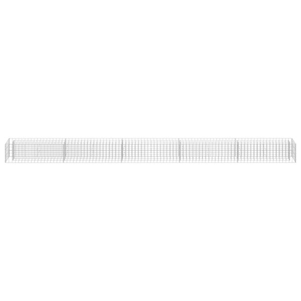 vidaXL Συρματοκιβώτιο-Γλάστρα Υπερυψωμένη 450x30x30 εκ. Γαλβ. Χάλυβας