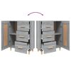 vidaXL Ντουλάπι Γκρι Sonoma 69,5 x 34 x 90 εκ. από Επεξεργασμένο Ξύλο