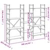 vidaXL Βιβλιοθήκη Καφέ Δρυς 160x28,5x136,5 εκ. Επεξεργασμένο Ξύλο