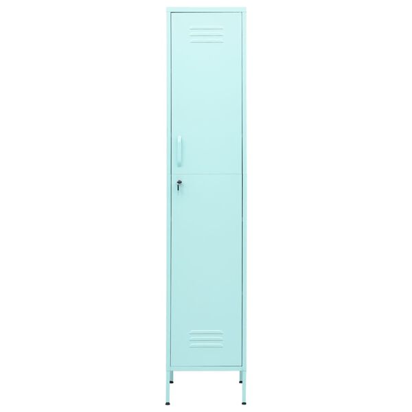 vidaXL Φοριαμός Χρώμα Μέντα 35 x 46 x 180 εκ. από Ατσάλι