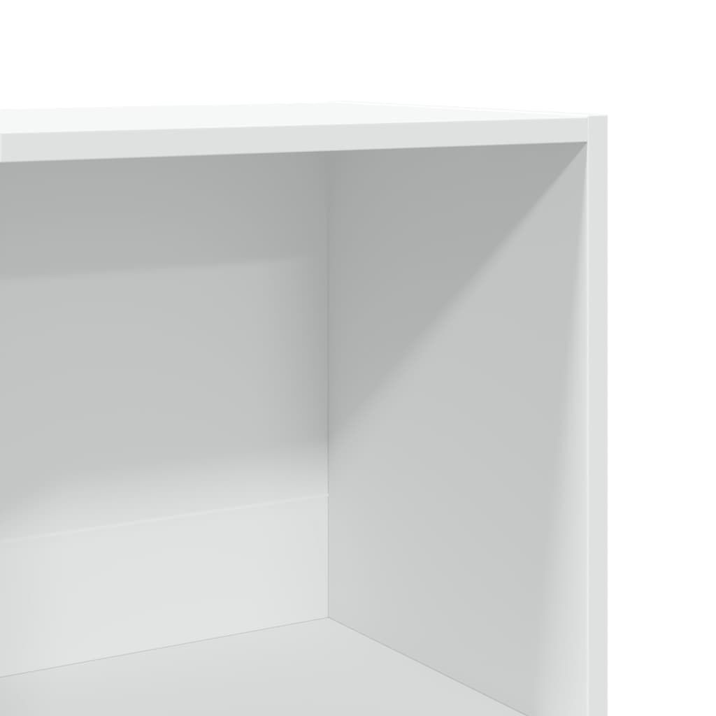 vidaXL Βιβλιοθήκη Λευκή 40x30x189 εκ. από Επεξεργασμένο Ξύλο