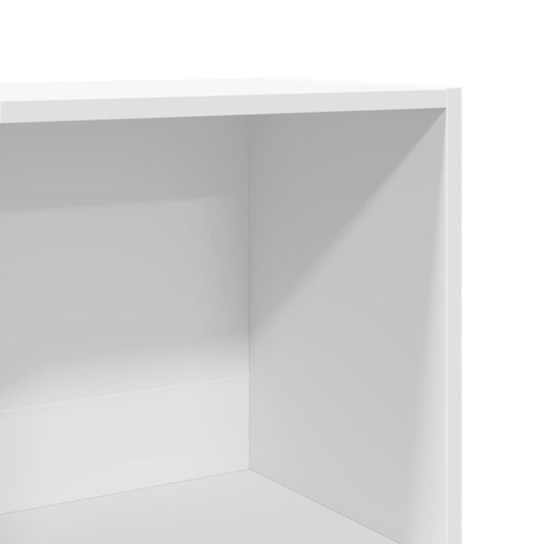 vidaXL Βιβλιοθήκη Λευκή 40x30x189 εκ. από Επεξεργασμένο Ξύλο