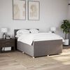 vidaXL &Kappa;&rho;&epsilon;&beta;ά&tau;&iota; Boxspring &mu;&epsilon; &Sigma;&tau;&rho;ώ&mu;&alpha; Taupe 140x190 &epsilon;&kappa;. &Upsilon;&phi;&alpha;&sigma;&mu;ά&tau;&iota;&nu;&omicron;