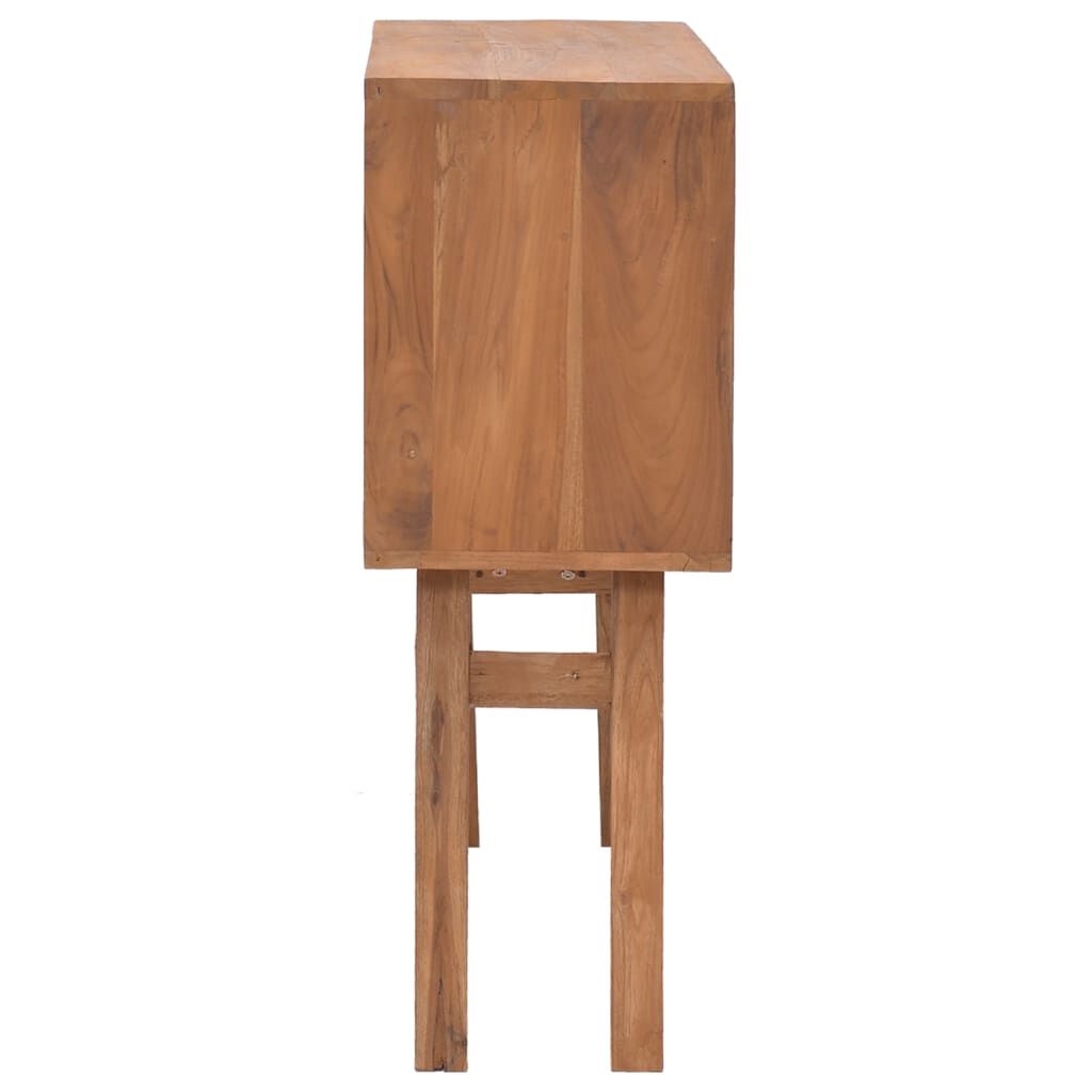 vidaXL Τραπέζι Κονσόλα 80 x 30 x 80 εκ. από Μασίφ Ξύλο Teak