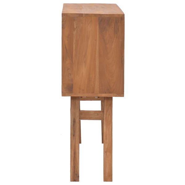 vidaXL Τραπέζι Κονσόλα 80 x 30 x 80 εκ. από Μασίφ Ξύλο Teak