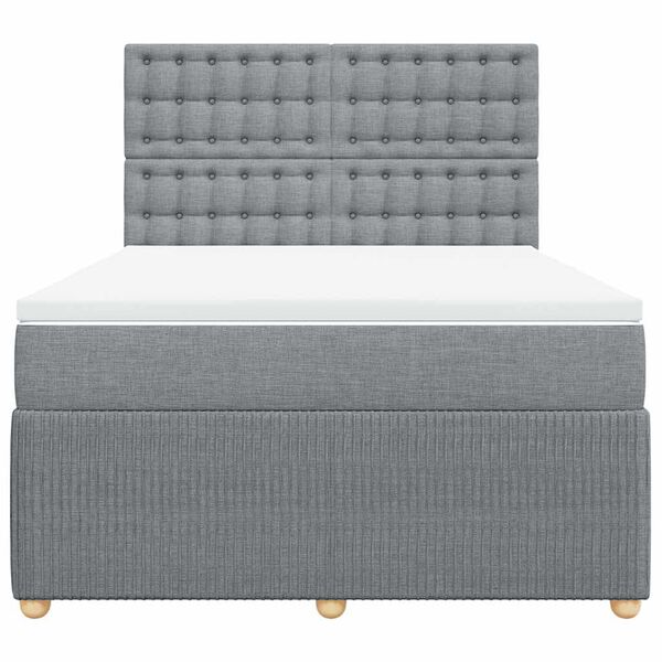 vidaXL &Kappa;&rho;&epsilon;&beta;ά&tau;&iota; Boxspring &mu;&epsilon; &Sigma;&tau;&rho;ώ&mu;&alpha; &Alpha;&nu;&omicron;&iota;&chi;&tau;ό &Gamma;&kappa;&rho;&iota; 140x200 &epsilon;&kappa;. &Upsilon;&phi;&alpha;&sigma;&mu;ά&tau;&iota;&nu;&omicron;